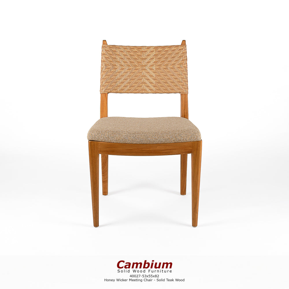 Stone Brown Wicker Dining Chair