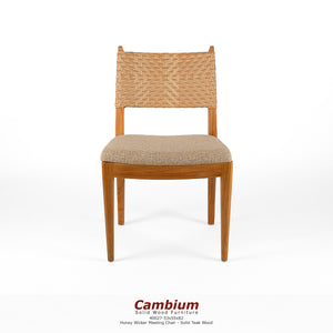 Stone Brown Wicker Dining Chair