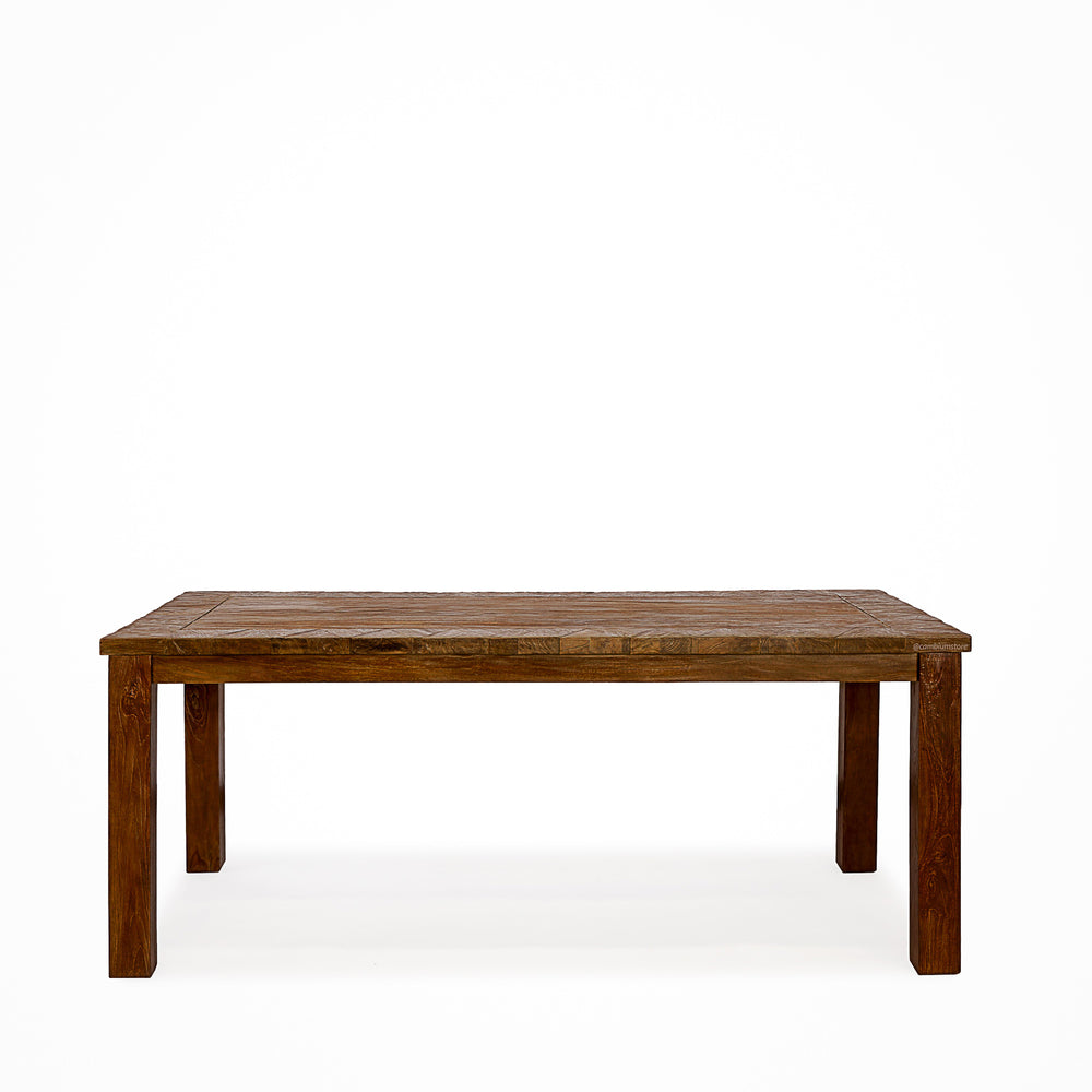 Mosaic Rustic Wood Dining Table