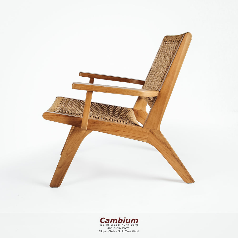 Slipper Woven Lounge Arm Chair