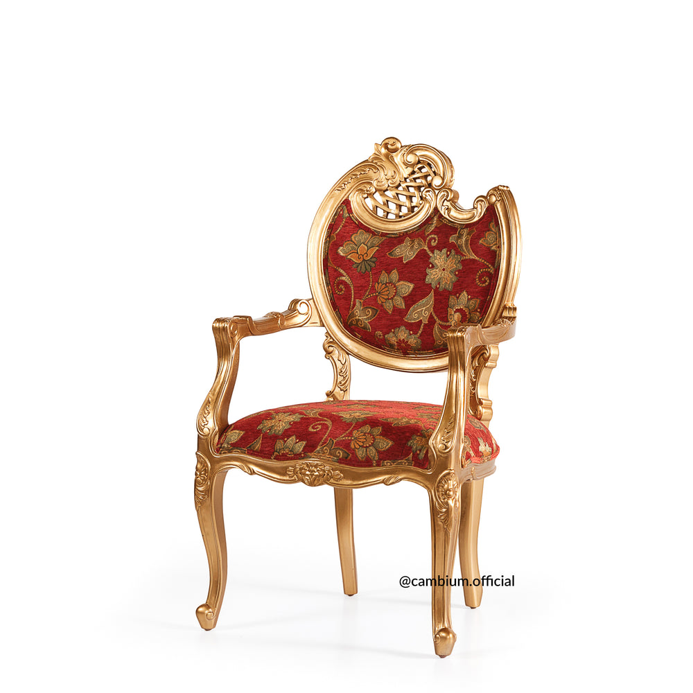 Charles Upholstered Classical Arm Chair