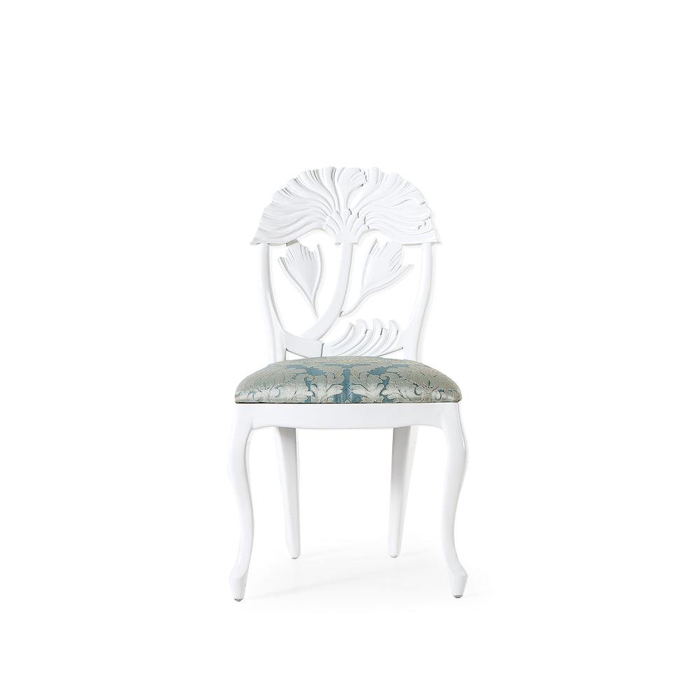 Lotus Upholstered Classical Arm Chair