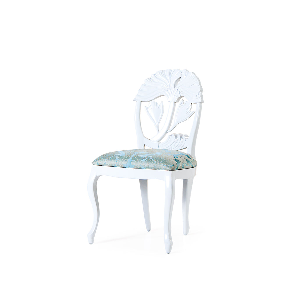 Lotus Upholstered Classical Arm Chair