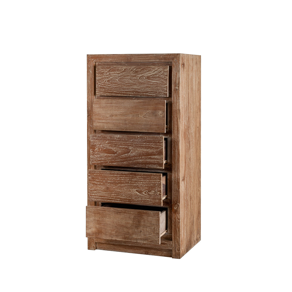 Bugis Tall Dresser - 5 Drawers