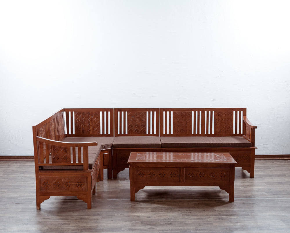 Kawung Colonial Corner Sofa