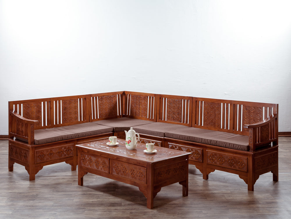 Kawung Colonial Corner Sofa