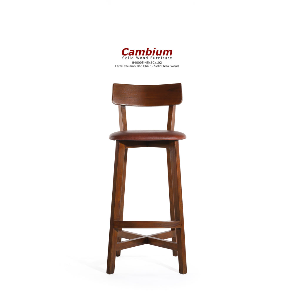 Late Upholstered Bar Stool