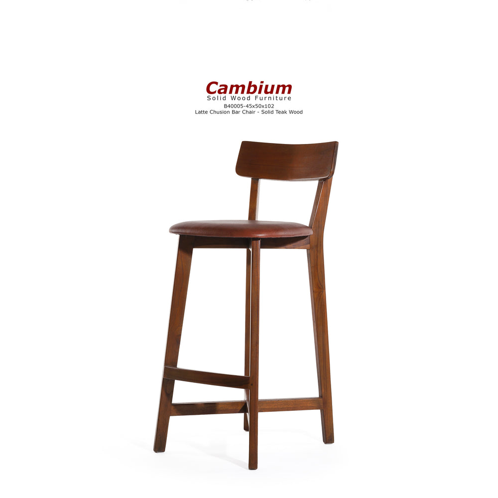Late Upholstered Bar Stool