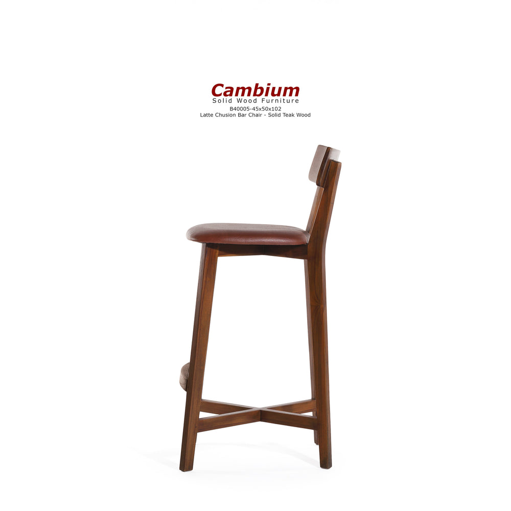 Late Upholstered Bar Stool