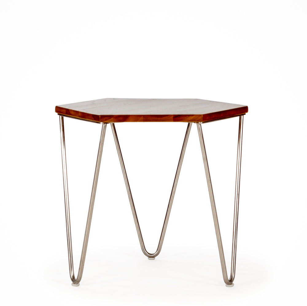 Hexagonal Industrial Night Stand