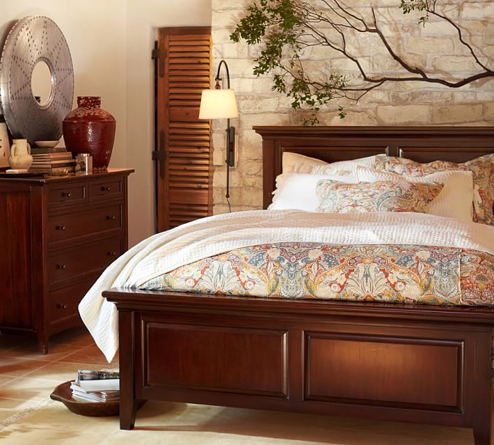 Hudson Bed - Rustic Walnut